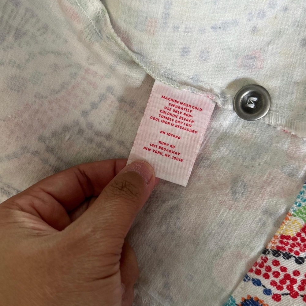 Ruby Rd. Multicolor Paisley Button Down Jacket - Picture 5 of 8